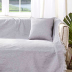 Διακοσμητική Μαξιλαροθήκη Charisma Cotton Stripe Aqua 30X50